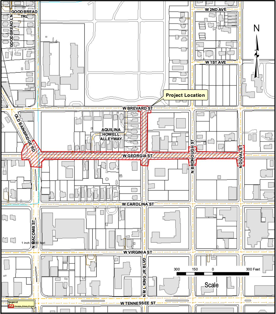 map of the project area